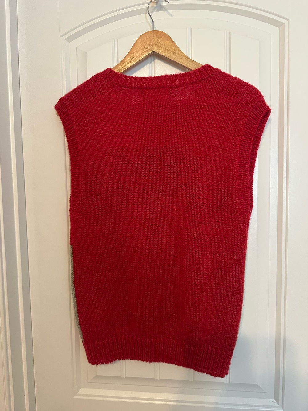 Vintage Sleeveless Sweater Top Knit Red Scottie Dog Animal Terrier Size Small - Picture 4 of 6
